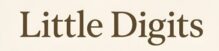 Logo featuring a baby’s hand and foot inside a circle above the words “Little Digits
